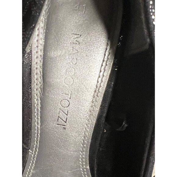 Marco Tozzi Black Patterned 4in High Heel Pumps Size 41 US 9.5 - Picture 7 of 16